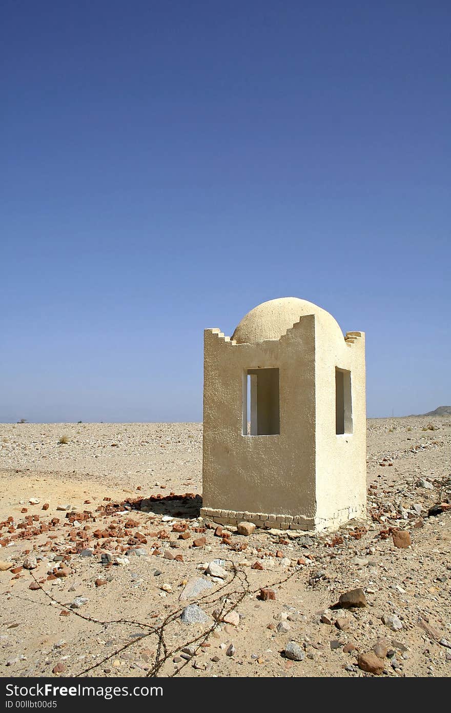 Shepard refuge in desert