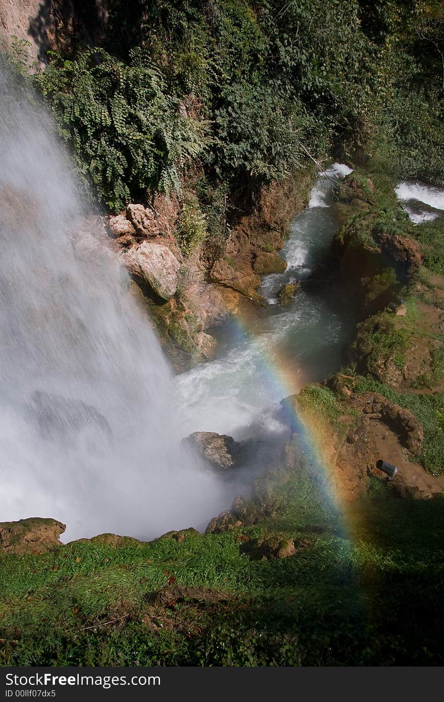 Waterfall and park in Edessa the Town of waters. Waterfall and park in Edessa the Town of waters