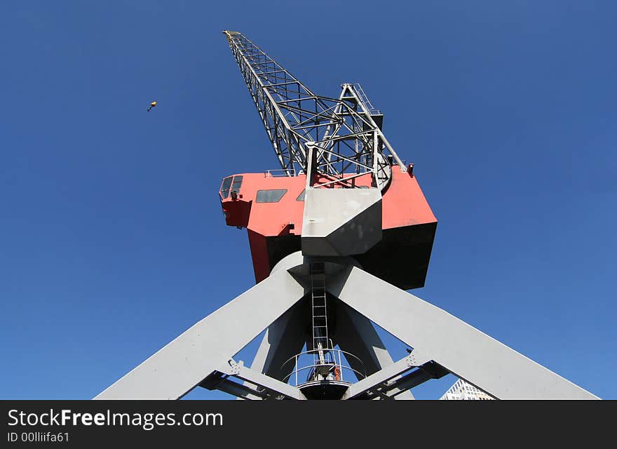 Harbour crane in Rotterdam, Holland