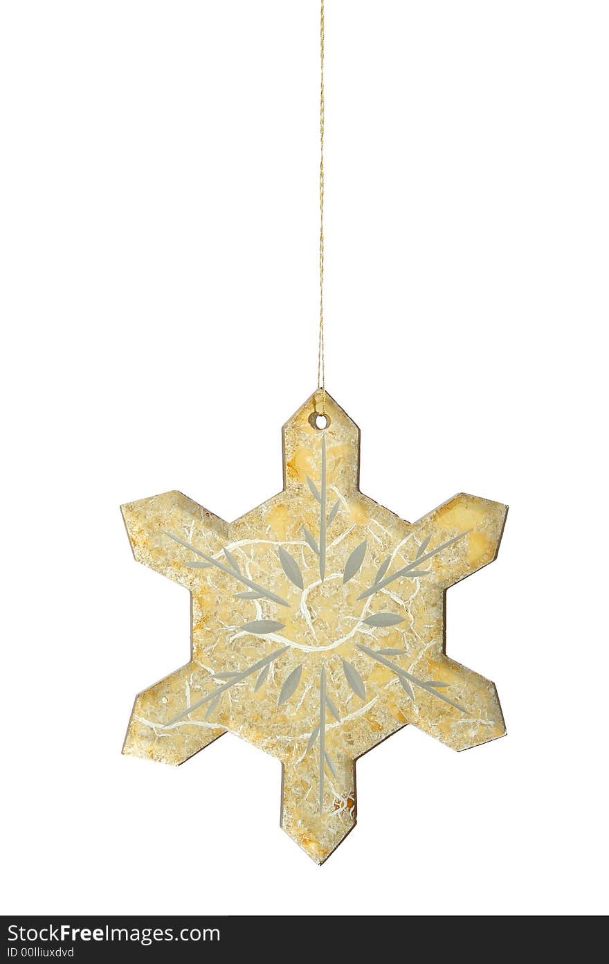 Star Christmas decoration isolated on white background hand crafted. Star Christmas decoration isolated on white background hand crafted