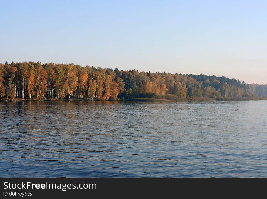 River side in autumn