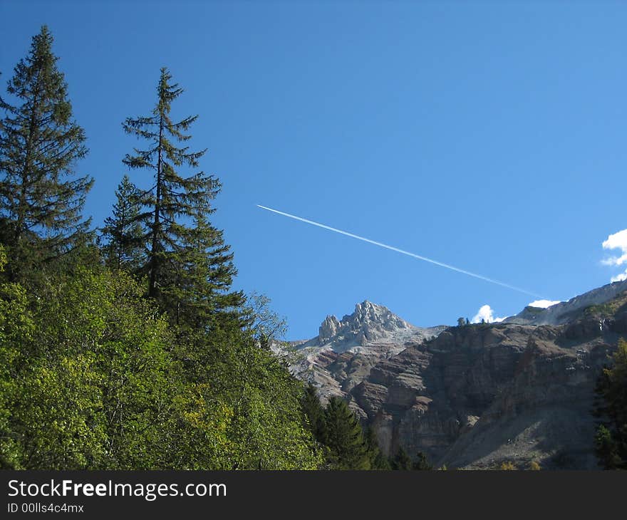 Mountains in nature with rocks grass and other plants. Mountains in nature with rocks grass and other plants