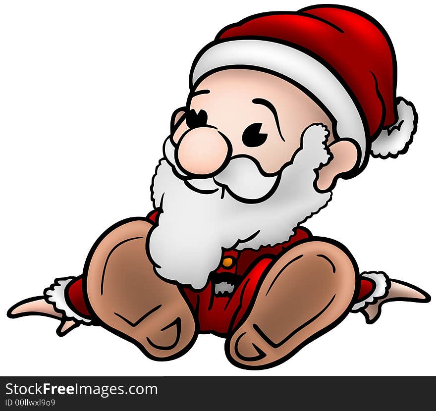 Santa Claus 03 - Highly detailed and coloured cartoon vector illustration