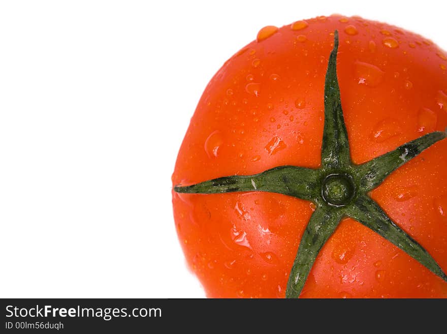 Tomato isolated on a white background