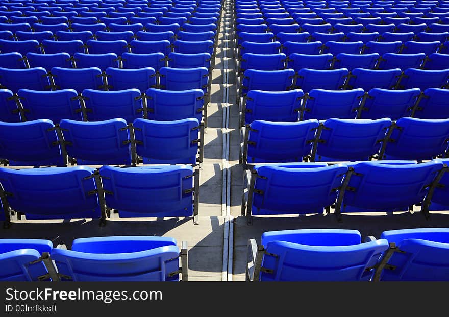 A unique view of the grandstand seats at Lowes Motor Speedway in Concord, NC. A unique view of the grandstand seats at Lowes Motor Speedway in Concord, NC