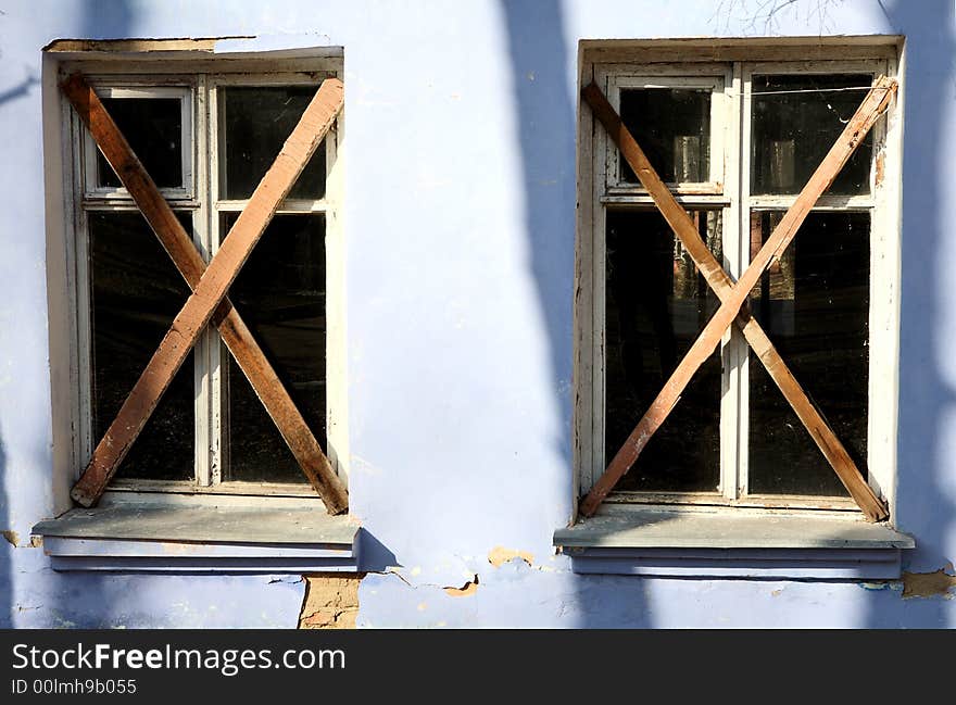 Abandoned house - windows closed forever