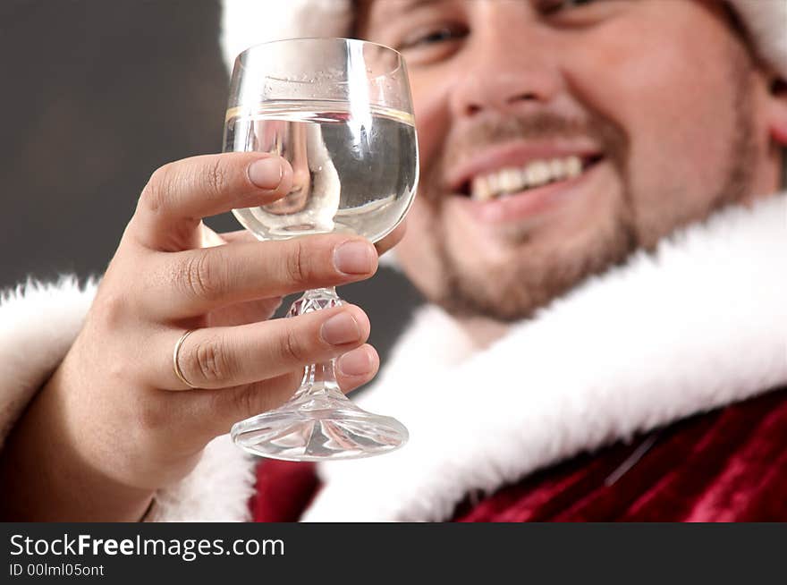 S. Claus Drinking