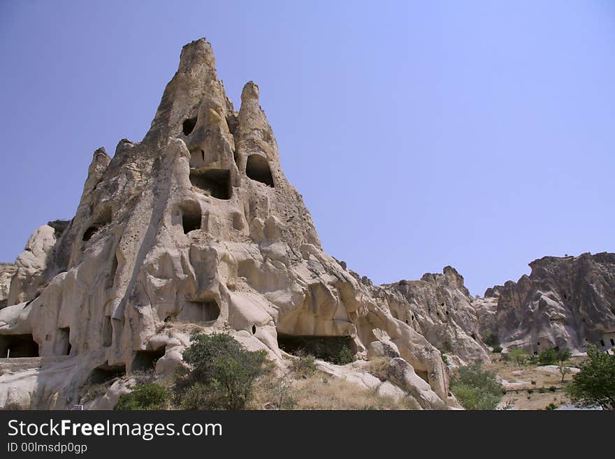 Cappadocia rock landscapes, anatolia, turkey