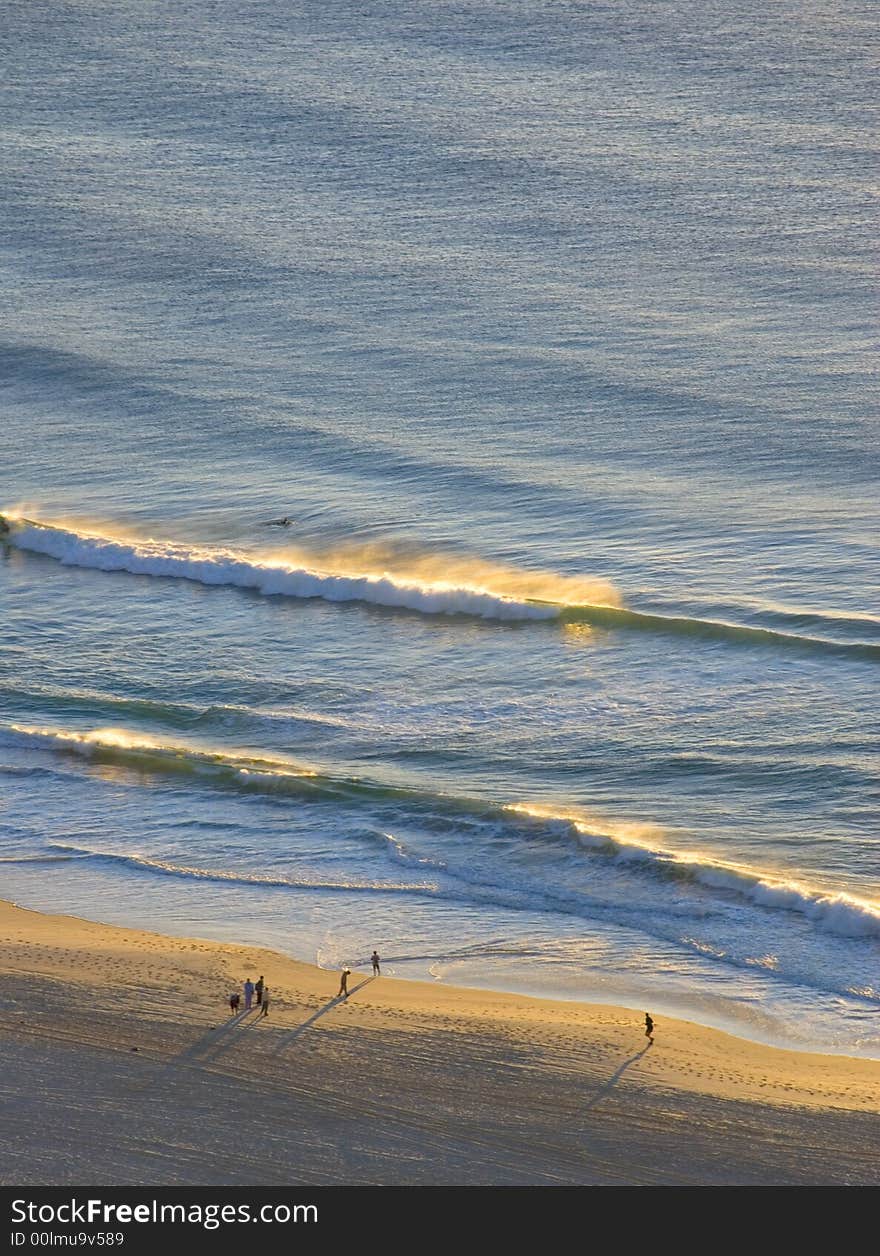 Early Morning Surf from Above