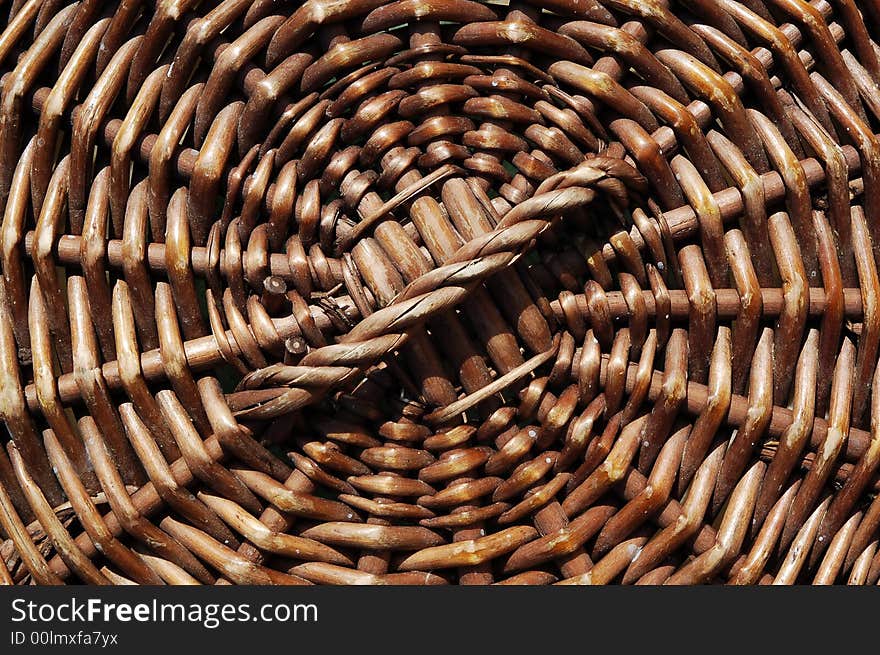 A Close Up of A Straw Mat Texture. A Close Up of A Straw Mat Texture