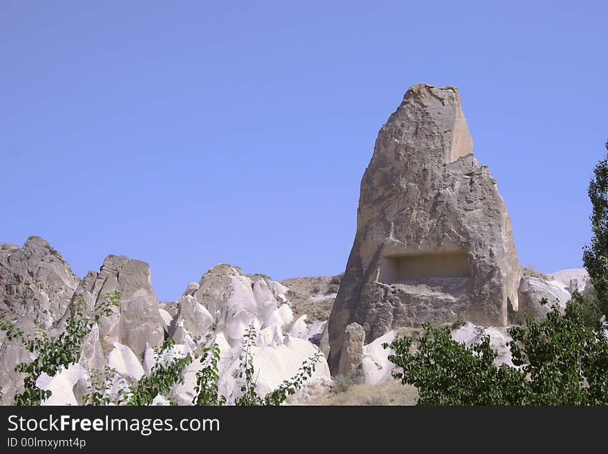 Cappadocia rock landscapes, anatolia, turkey