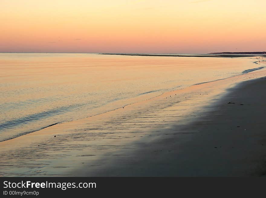 Sunset on cranes beach