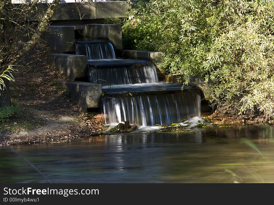 Autumn On The Lake-waterfall