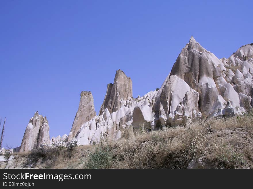 Cappadocia rock landscapes, anatolia, turkey