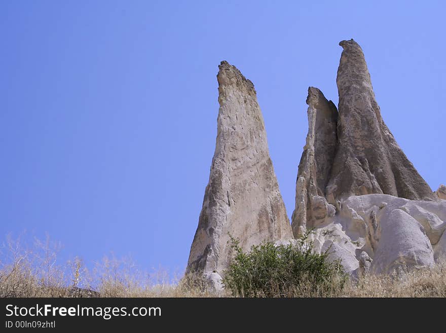 Cappadocia rock landscapes, anatolia, turkey