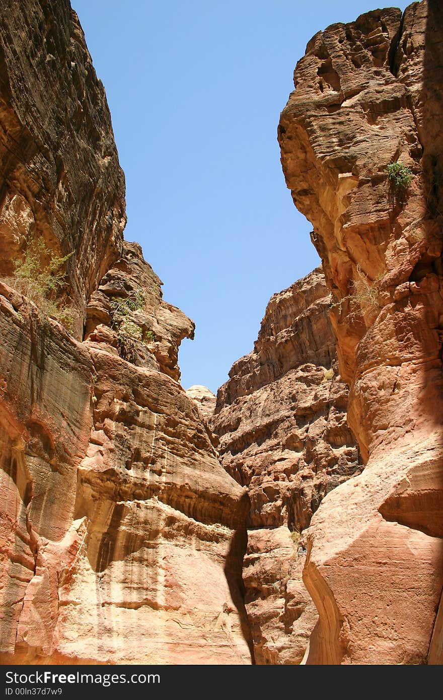 Dessert rock face in the middle east