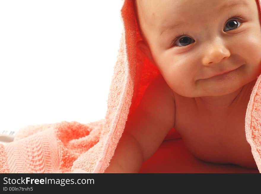 Sweet girl on white background. Sweet girl on white background