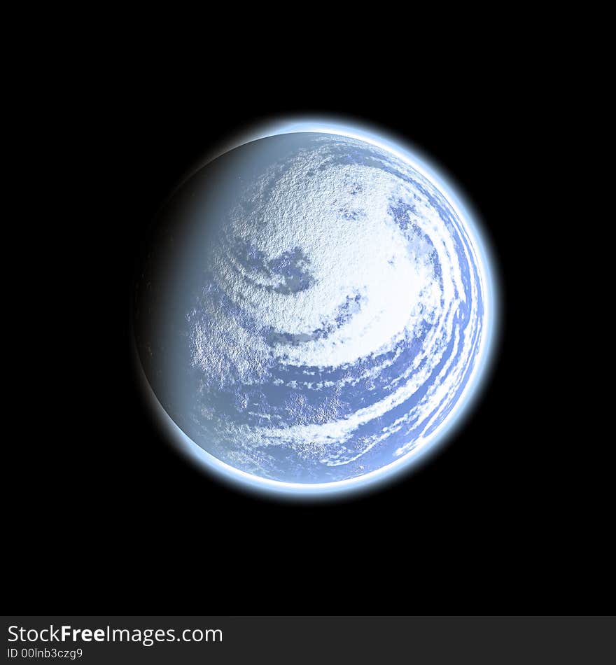 Earth in space ,illustration