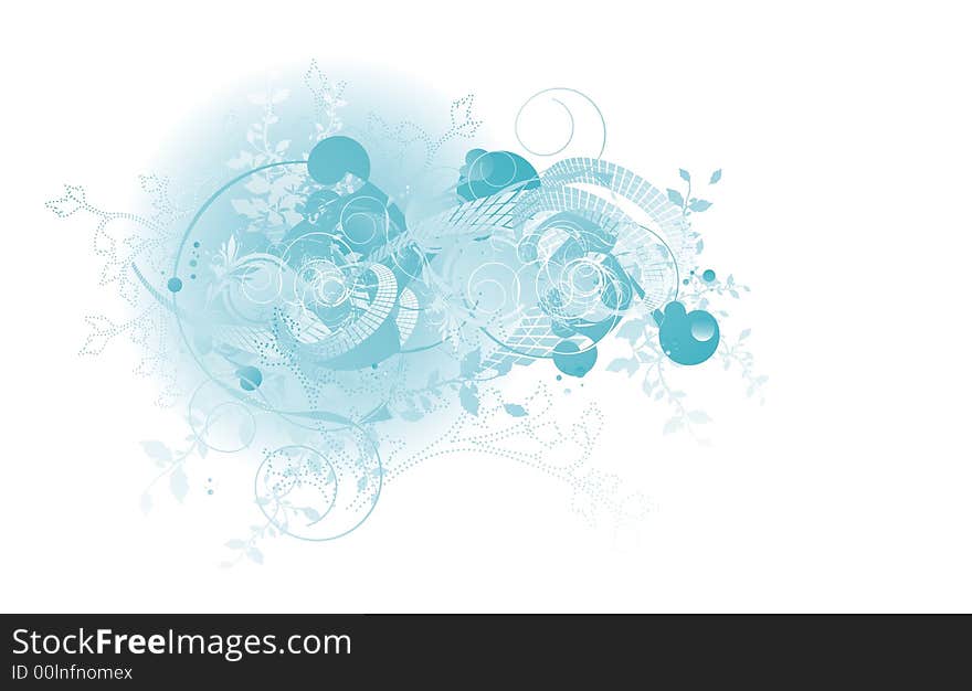 Abstract winter design  on white background,. Abstract winter design  on white background,