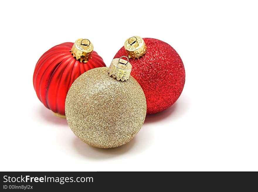 Gold And Red Ornaments