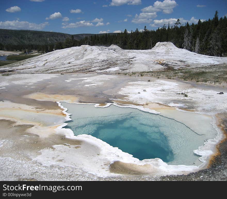 Heart Spring can be found in Yellowstone's Upper Geyser Basin