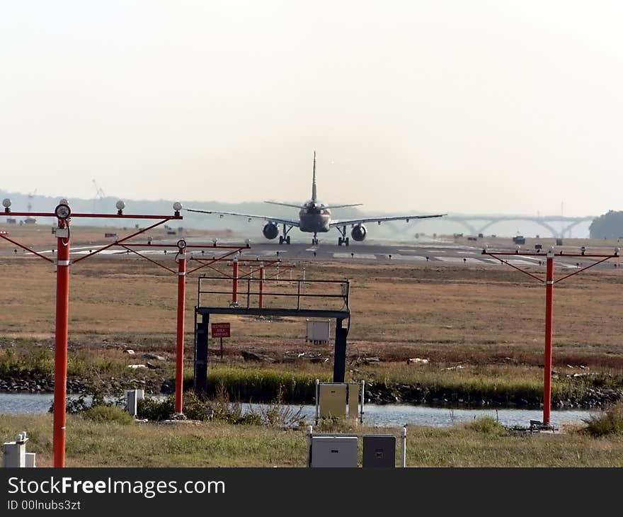 Commercial Jet On The Runway