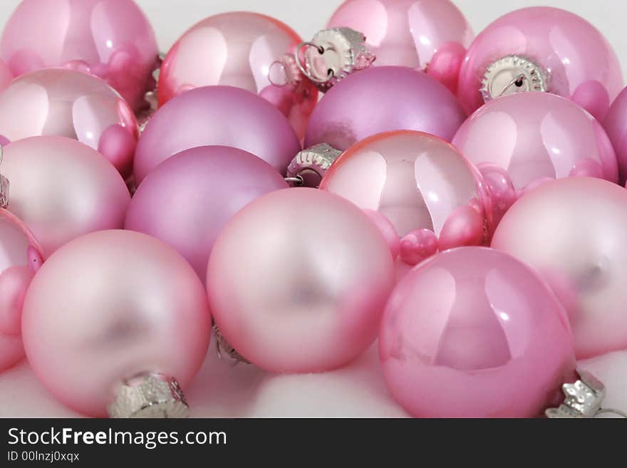 Pink ornaments