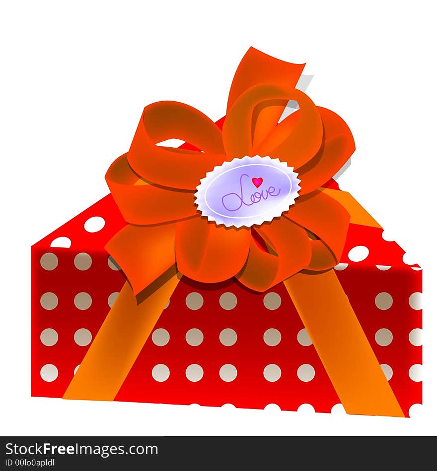 Gift, present, vector, illustration, wrapping