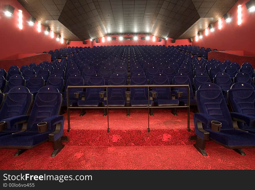 Empty cinema auditorium