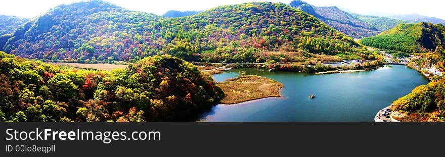 Guanmenshan mountains, benxi town liaoning province in china. Guanmenshan mountains, benxi town liaoning province in china