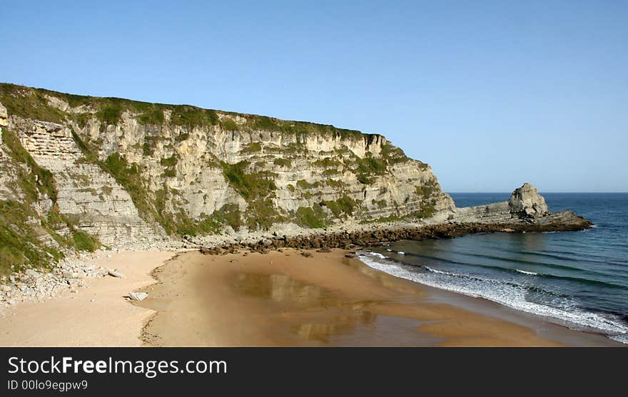 A romantic bay surrounded with a rock. A romantic bay surrounded with a rock