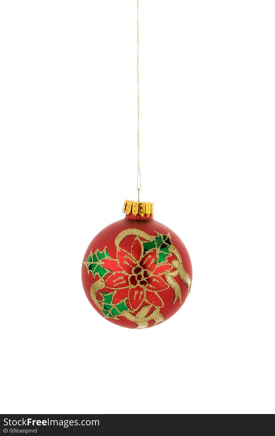 An image of a multicolored Christmas ornament. An image of a multicolored Christmas ornament