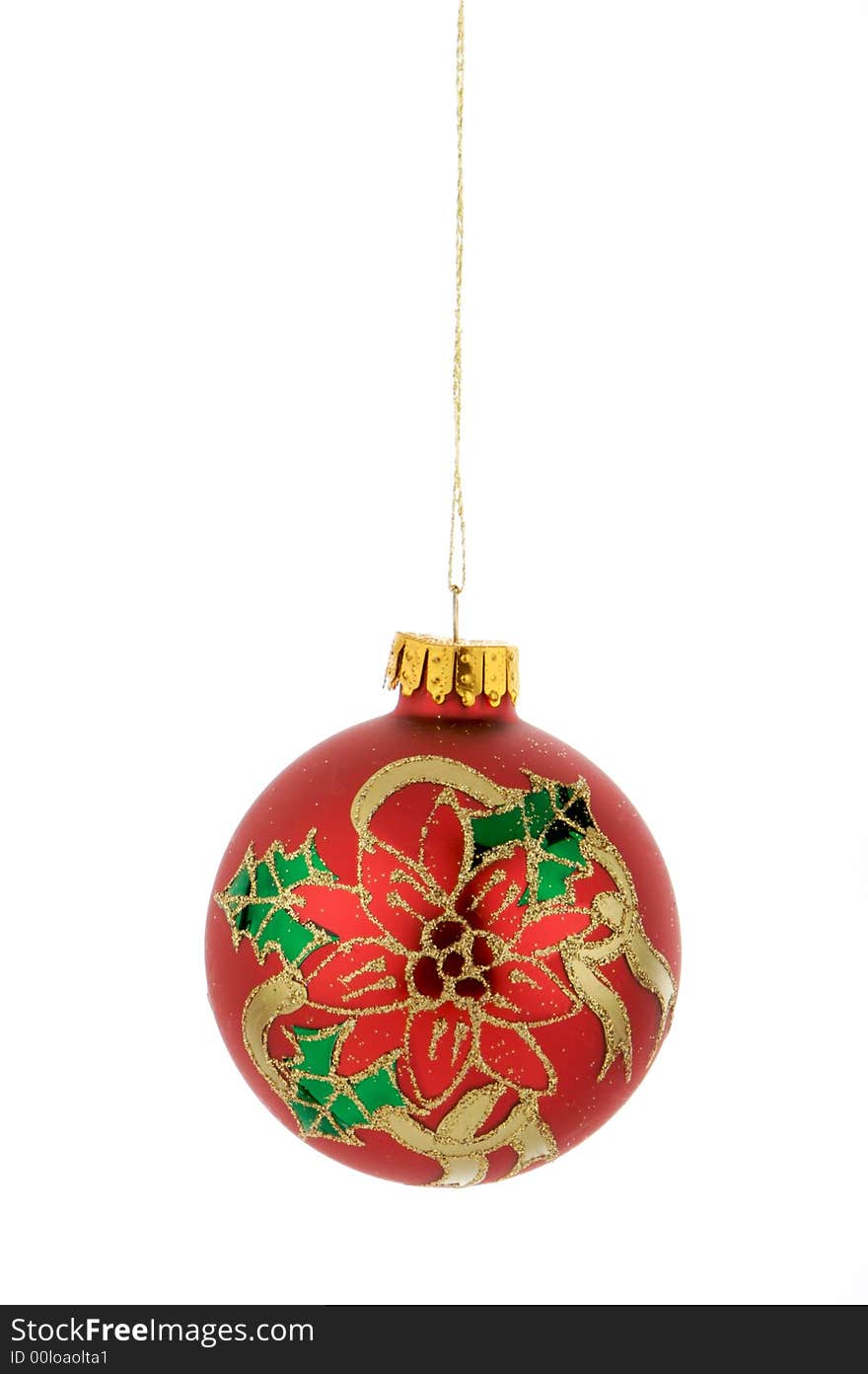 An image of a multicolored Christmas ornament. An image of a multicolored Christmas ornament