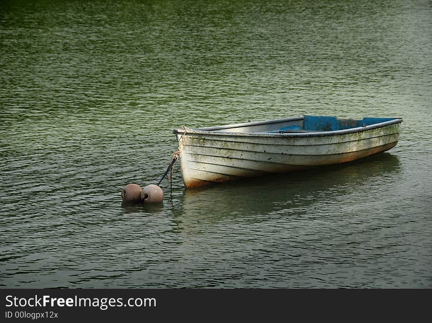 Boat in the reservoir