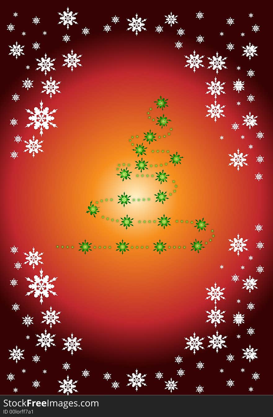 Christmas Winter Vector Background Design