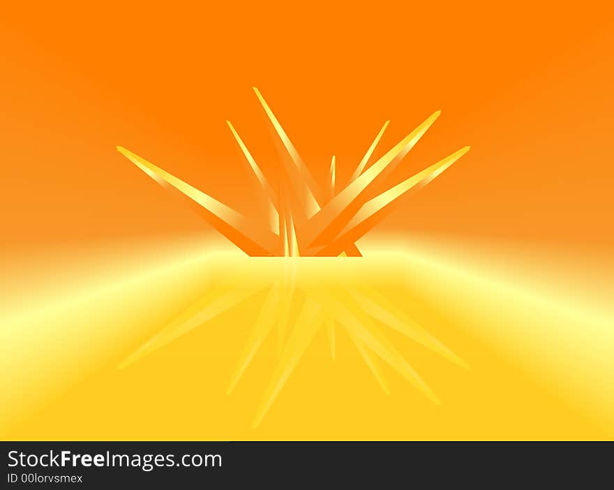 Light Orange Crystal Background Design