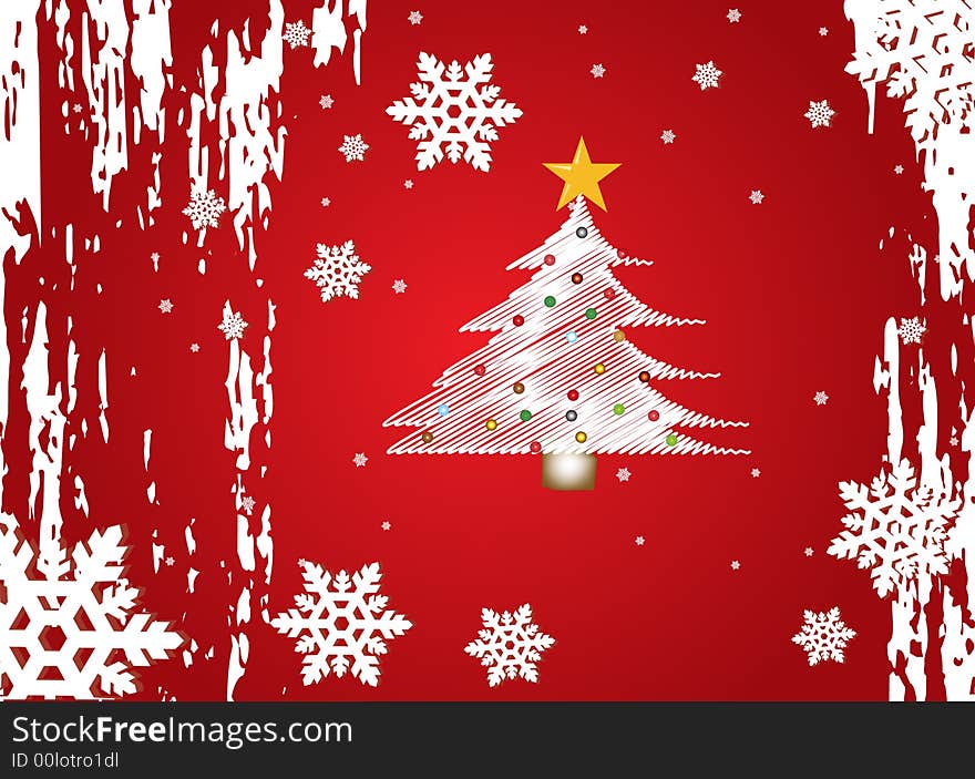 Christmas Winter Vector Backgr