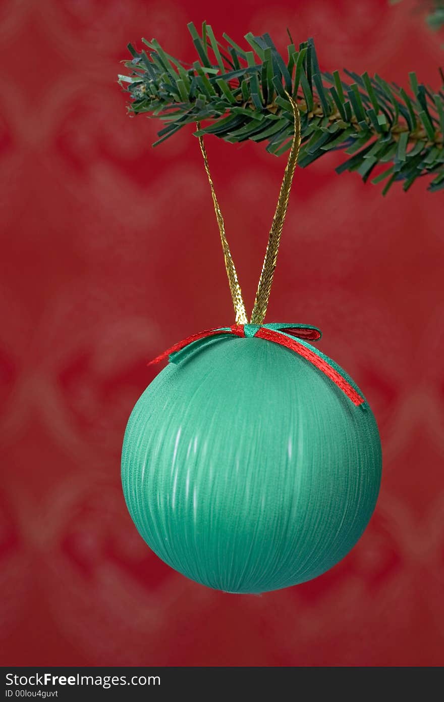 Christmas ball hanging