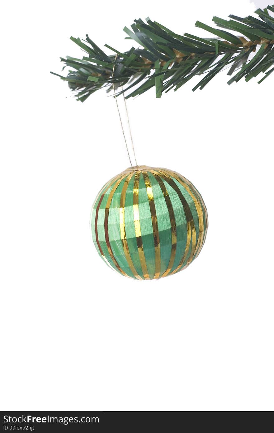 Christmas ball hanging