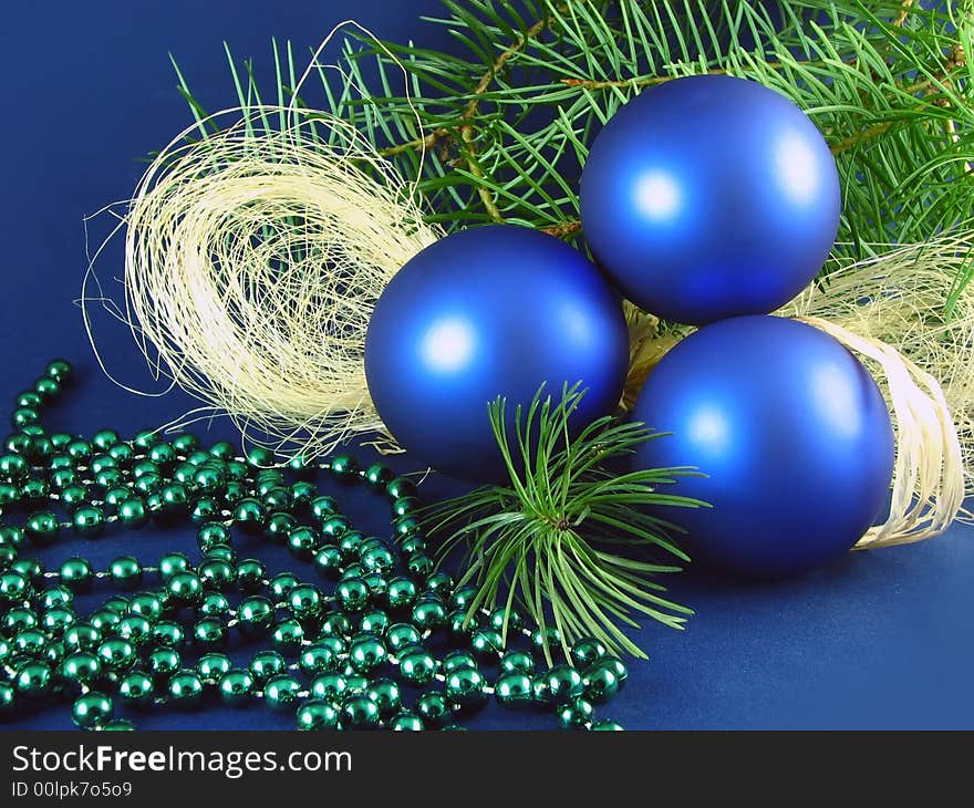 Image from christmas series: glass balls and twigs. Image from christmas series: glass balls and twigs