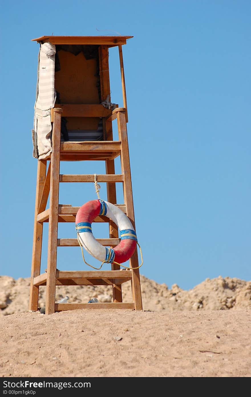 Sun chair on the beach.