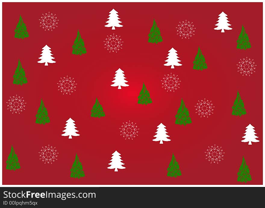 Illustration of christmas design in blue