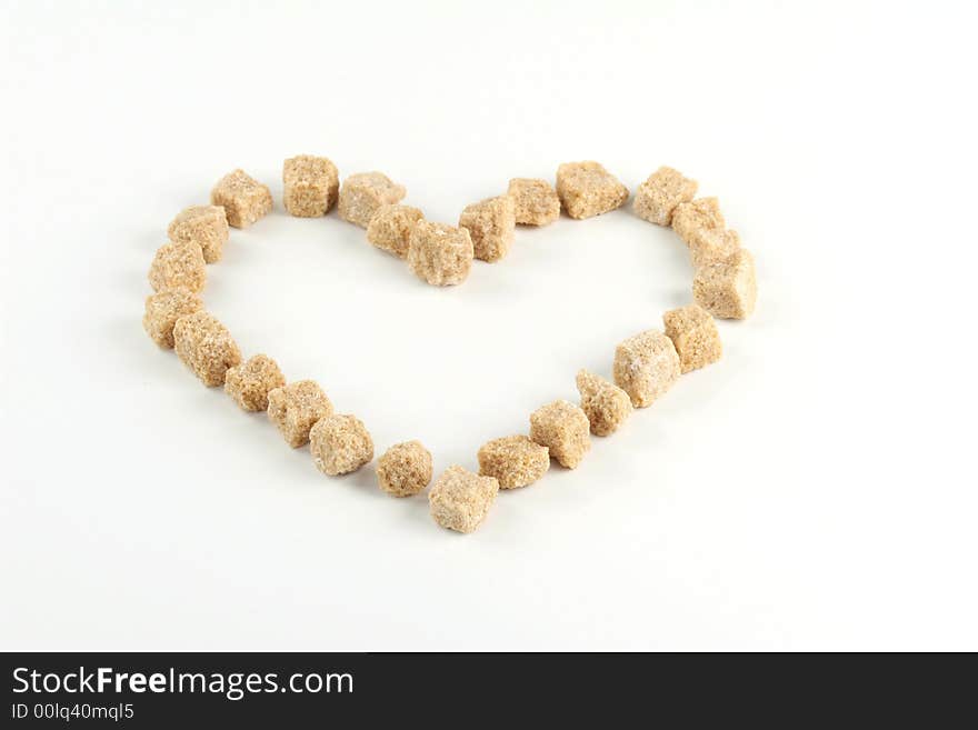 "sweet heart" made with brown sugar