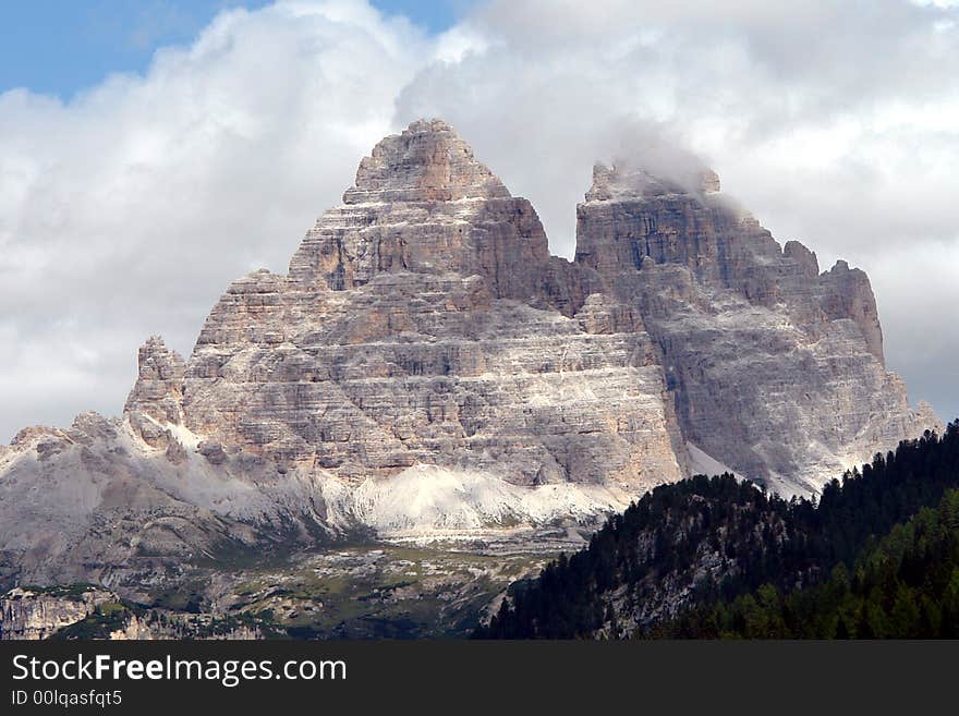 Dolomiti Twin Stones In Mountains