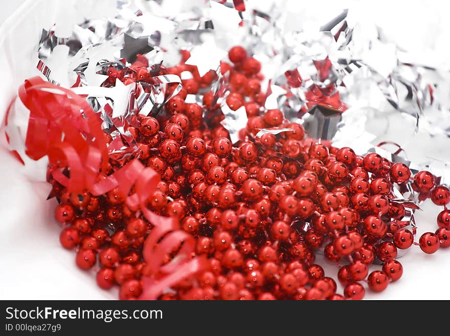 Christmas time. Red background close-up. Christmas time. Red background close-up.