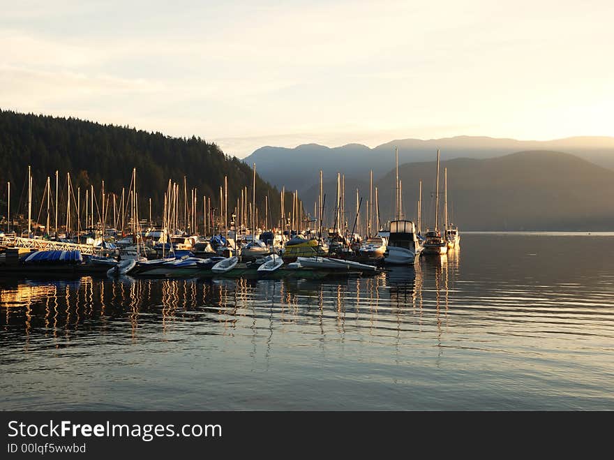 Morning at deep cove, north vancouver