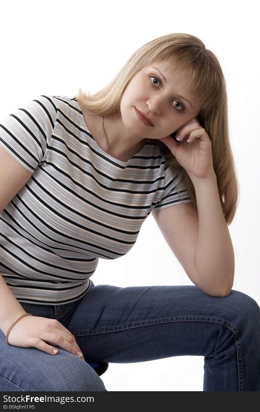 Woman Sitting On A Chair