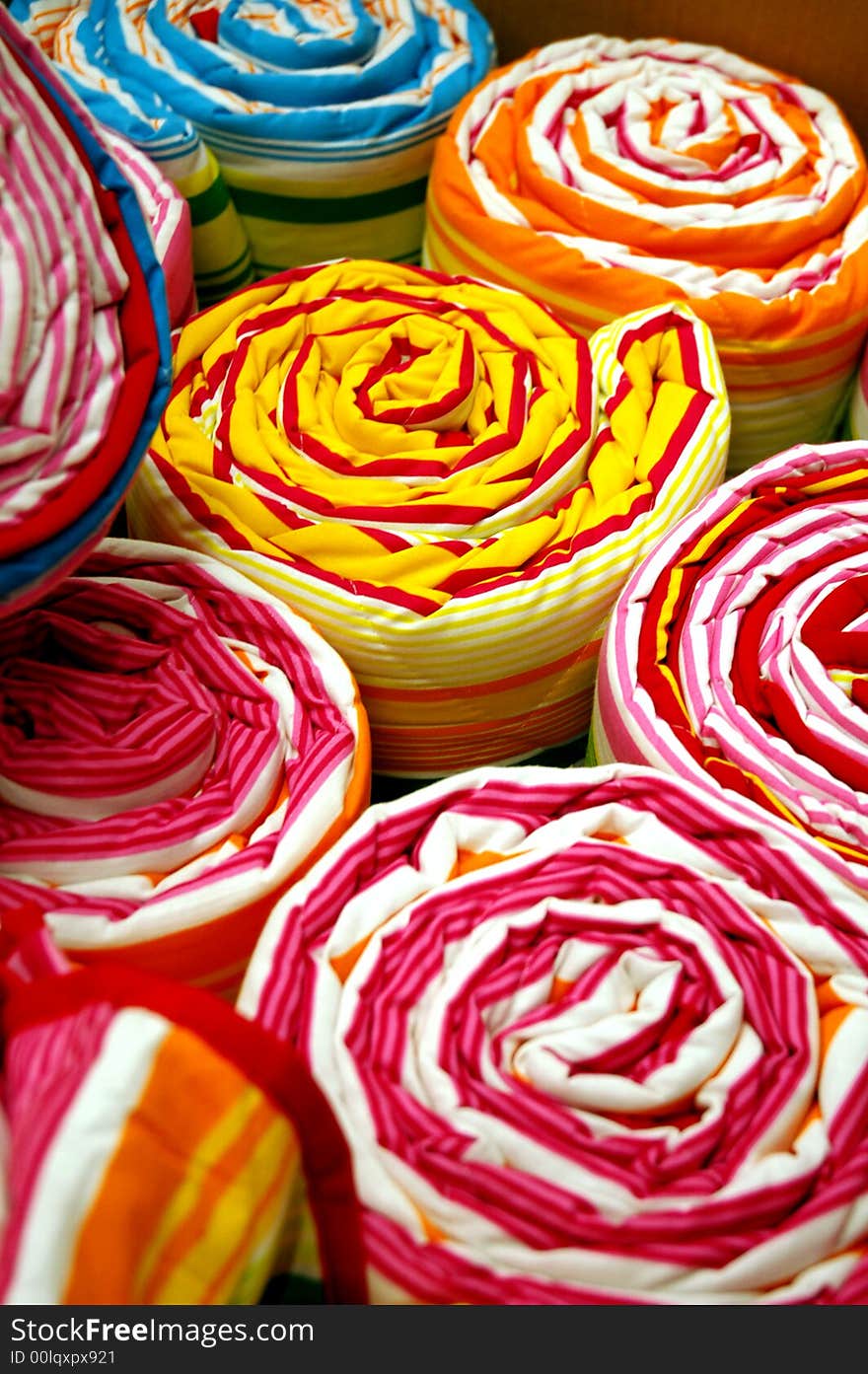 Abstrct cloth in a market in China