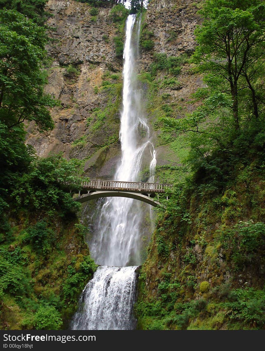 Multnomah Falls is the highest Waterfall in Oregon.