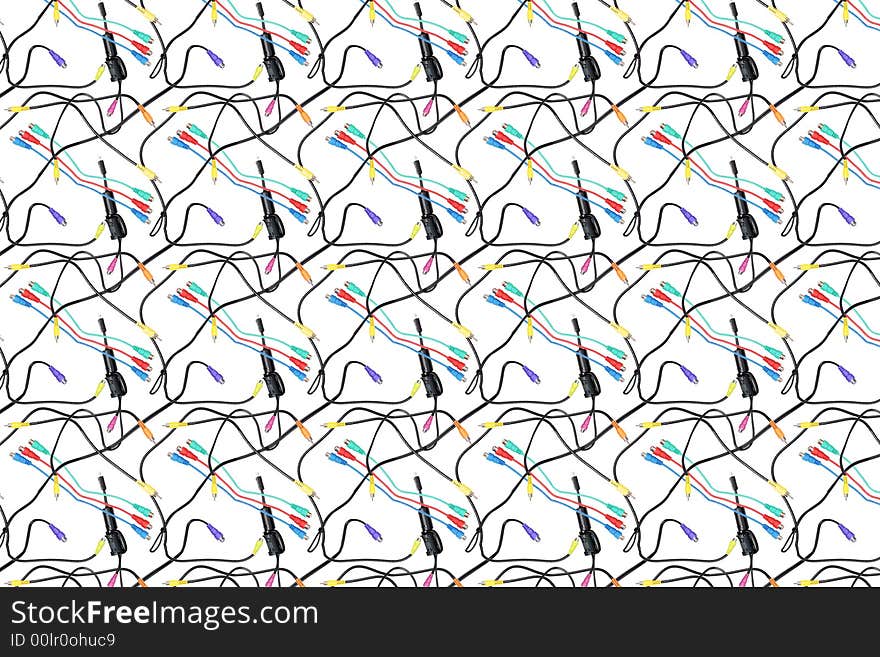 Technics background: digital connectors seamless pattern. Technics background: digital connectors seamless pattern